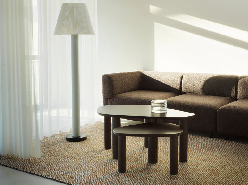Flick Rug by Normann Copenhagen, showing closeup view of flick rug in live shot.