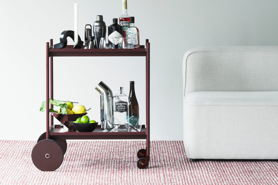 Flick Rug by Normann Copenhagen, showing closeup view of flick rug in live shot.