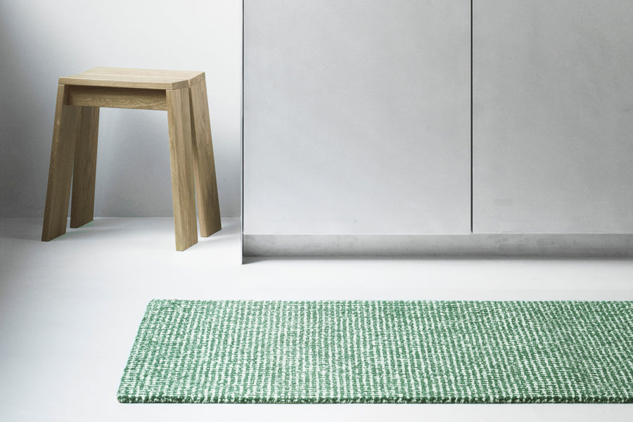 Flick Rug by Normann Copenhagen, showing closeup view of flick rug in live shot.