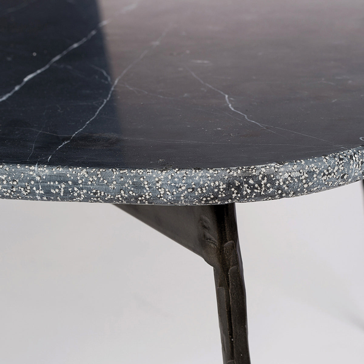 Flint Coffee Table by Mobital, showing closeup view of flint coffee table.