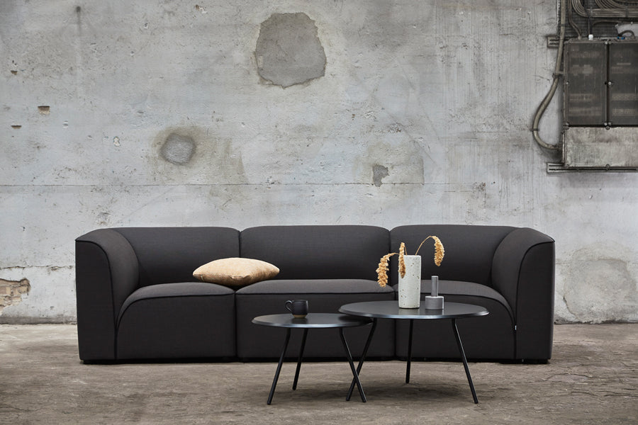 Flora Sofa by Woud, showing flora sofa in live shot.