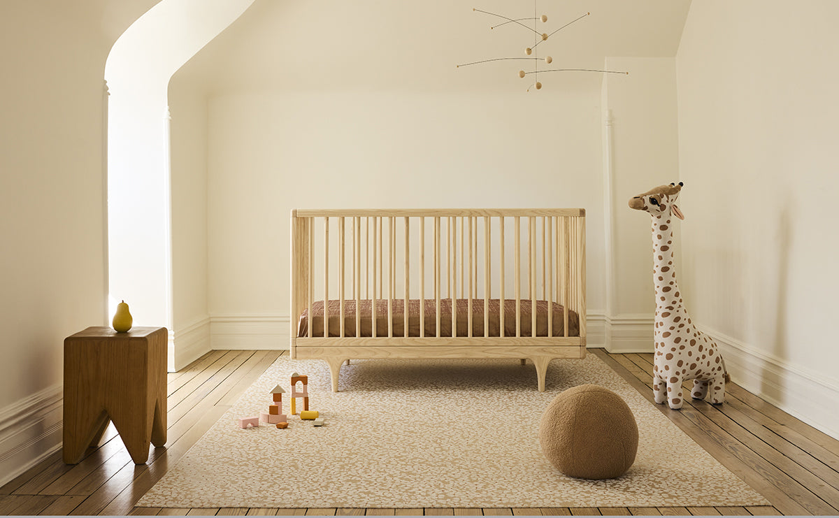 Flora Woven Floor Mat by Chilewich, showing flora woven floor mat in live shot.