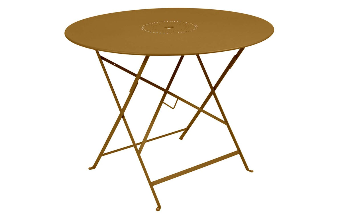 Floreal Perforated Round Tables by Fermob - 38", Gingerbread.