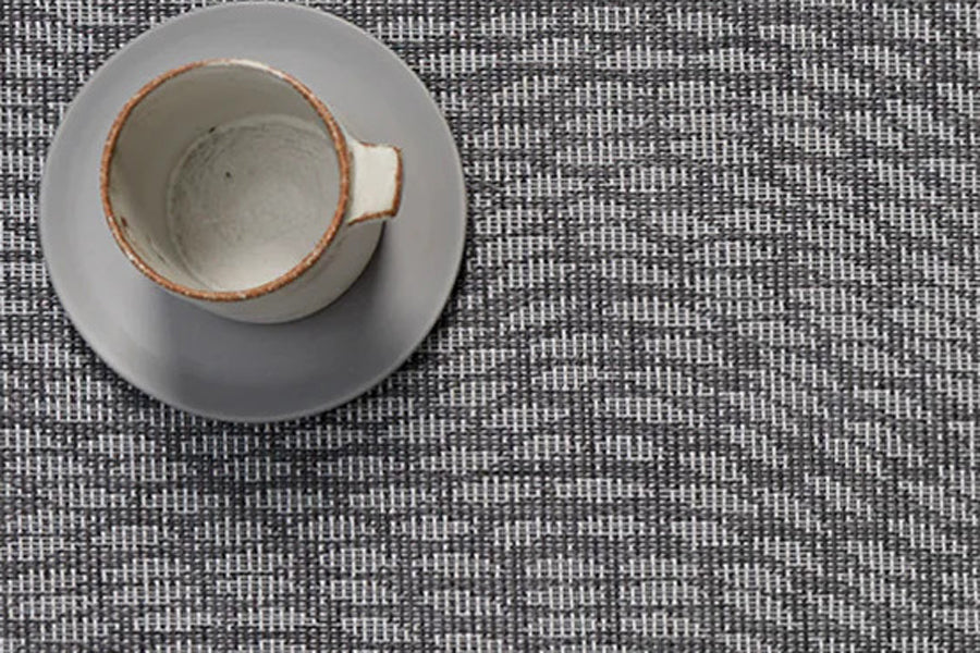 Flutter Placemat by Chilewich, showing closeup view of flutter placemat in live shot.