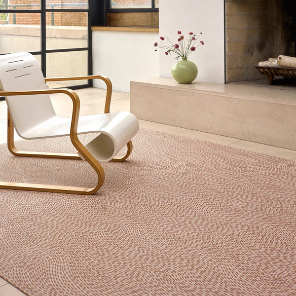 Flutter Woven Floor Rug by Chilewich, showing flutter woven floor rug in live shot.