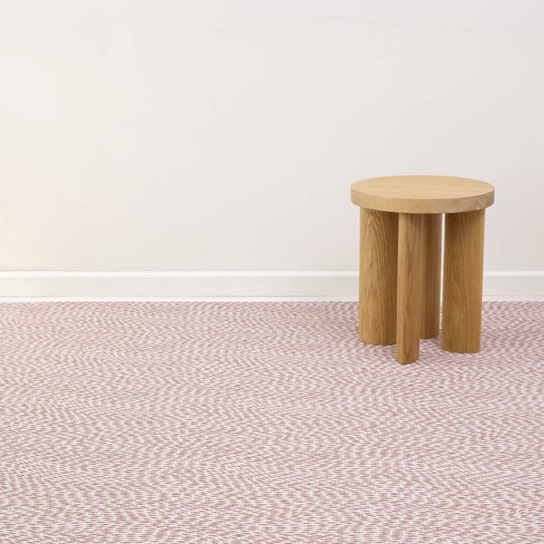 Flutter Woven Floor Rug by Chilewich, showing flutter woven floor rug in live shot.