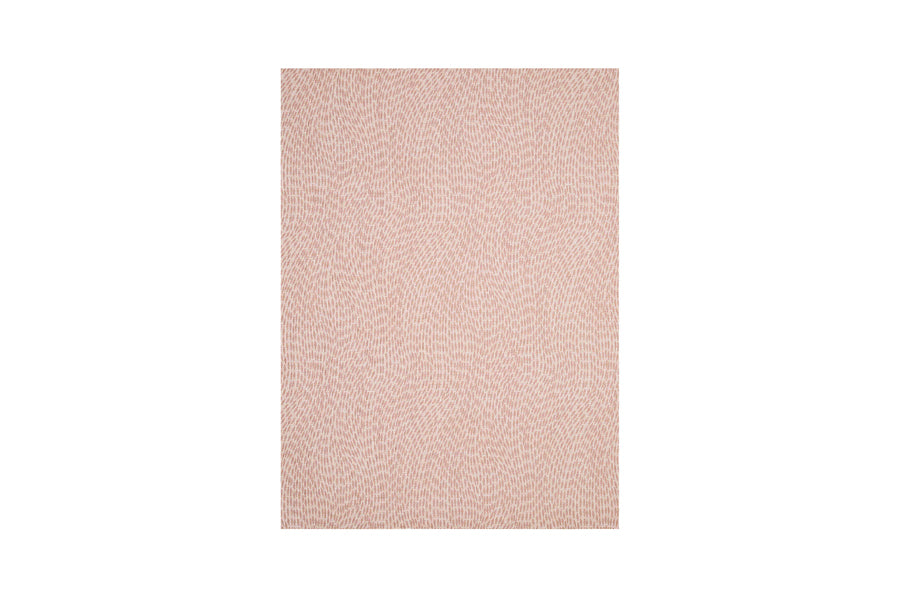 Flutter Woven Floor Rug by Chilewich, showing flutter woven floor rug in rosewood flutter.