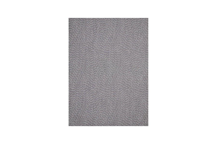 Flutter Woven Floor Rug by Chilewich, showing flutter woven floor rug in storm flutter.