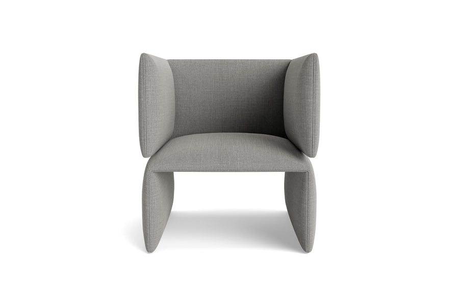 Fold Lounge Chair by Normann Copenhagen, showing front view of fold lounge chair in group 2.