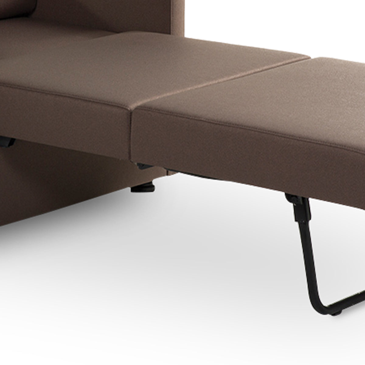 Fold Single Sleeper Sofa/Lounge Chair by B&T, showing closeup view of fold single sleeper sofa/lounge chair in com/col group.