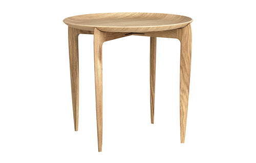 Foldable Tray Table by Fritz Hansen - Small, Oiled Oak Wood.