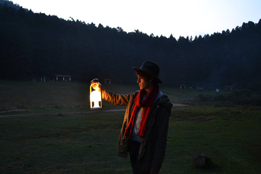 FollowMe Portable Lamp by Marset, showing followme portable lamp in live shot.