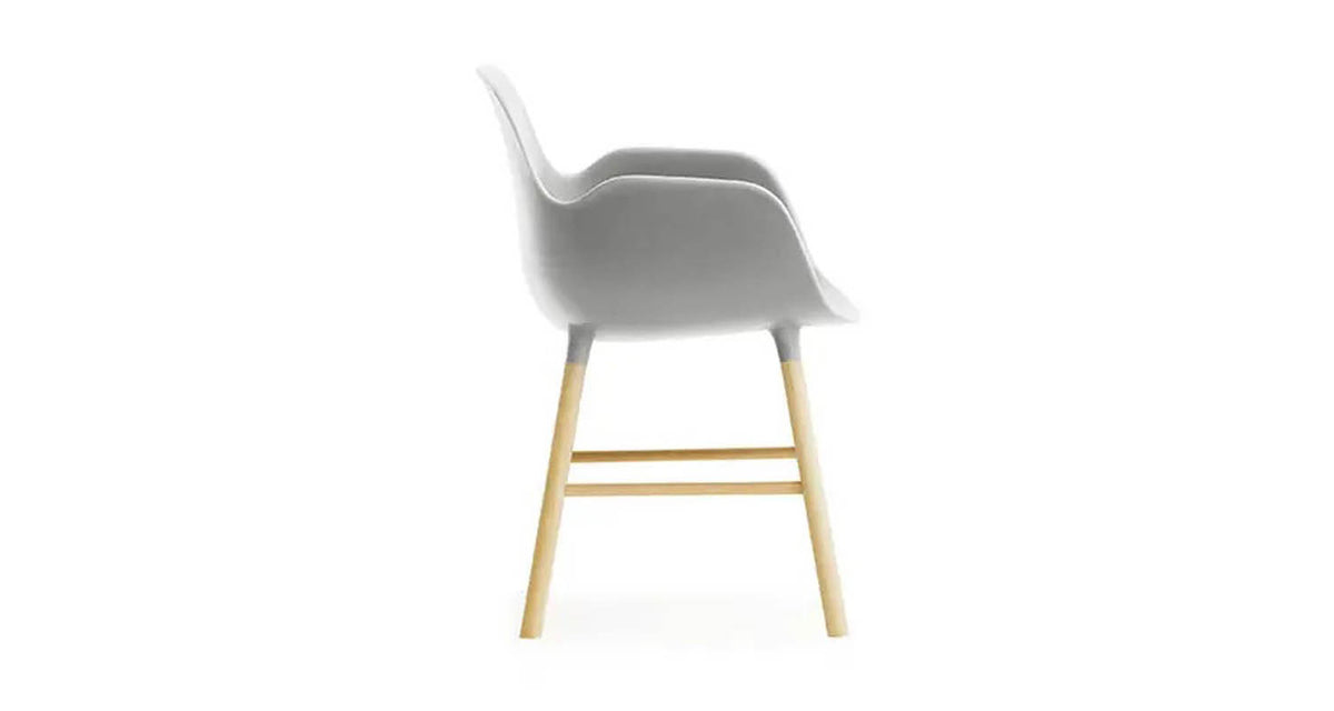 Form Chair Miniature by Normann Copenhagen, showing side view of form chair miniature.