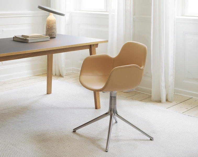 Form Full Upholstery Swivel Chair by Normann Copenhagen, showing form full upholstery swivel chair in live shot.