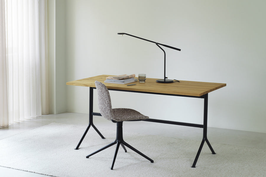 Form Full Upholstery Swivel Chair by Normann Copenhagen, showing form full upholstery swivel chair in live shot.
