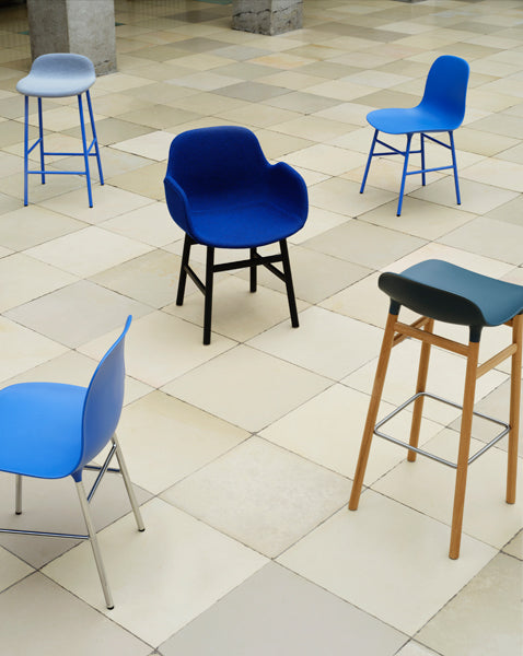 Form Full Upholstery Wood Chair by Normann Copenhagen, showing form full upholstery wood chair in live shot.