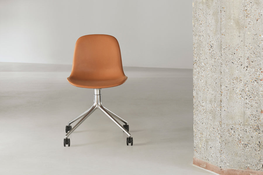 Form Swivel Chair by Normann Copenhagen, showing form swivel chair in live shot.