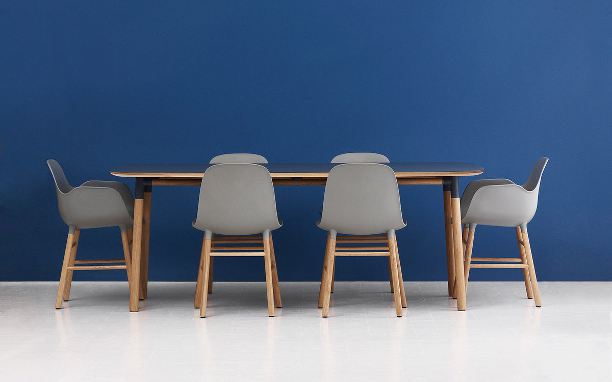 Form Table by Normann Copenhagen, showing form table in live shot.