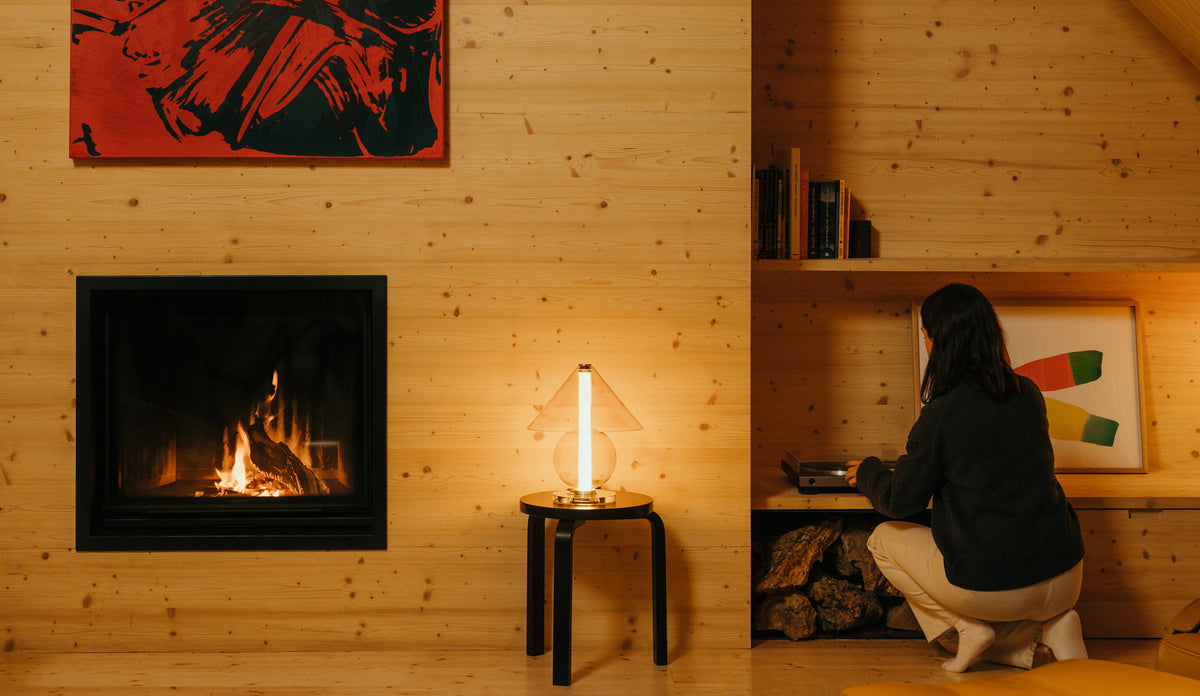 Fragile Table Lamp by Marset, showing fragile table lamp in live shot.