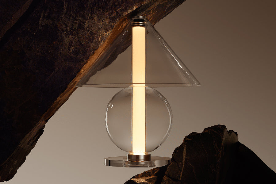 Fragile Table Lamp by Marset, showing fragile table lamp in live shot.