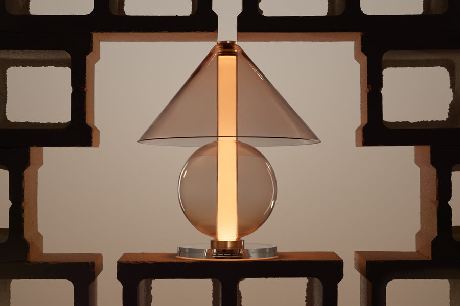 Fragile Table Lamp by Marset, showing fragile table lamp in live shot.