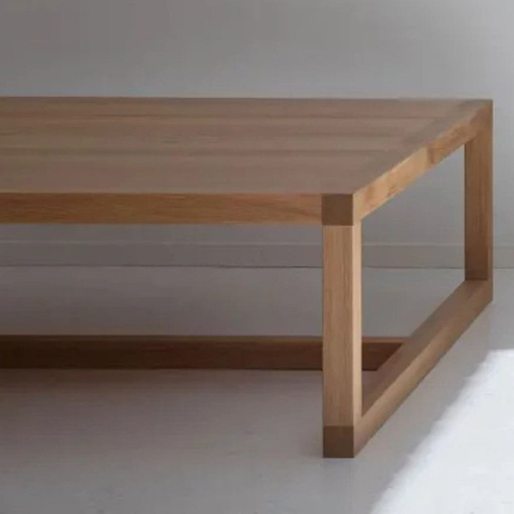 Frame Low Coffee Table by Nikari, showing closeup view of frame low coffee table in live shot.