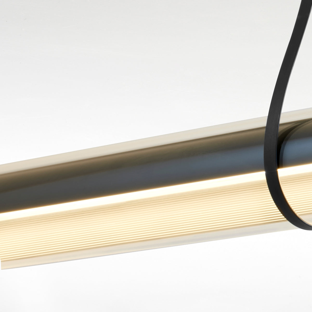 Fris Ceiling Lamp by Marset, showing closeup view of fris ceiling lamp in studio shot.