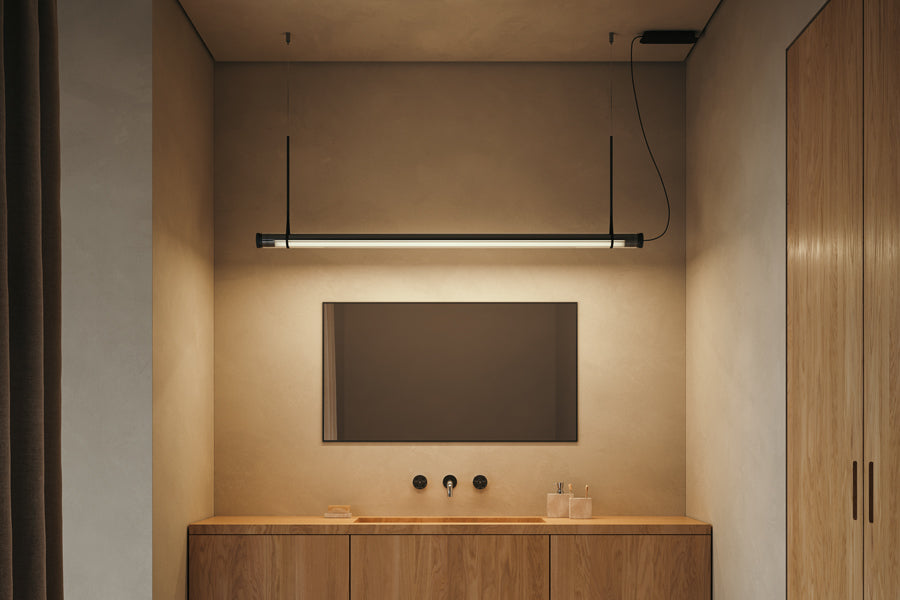 Fris Pro Pendant Light by Marset, showing fris pro pendant light in live shot.