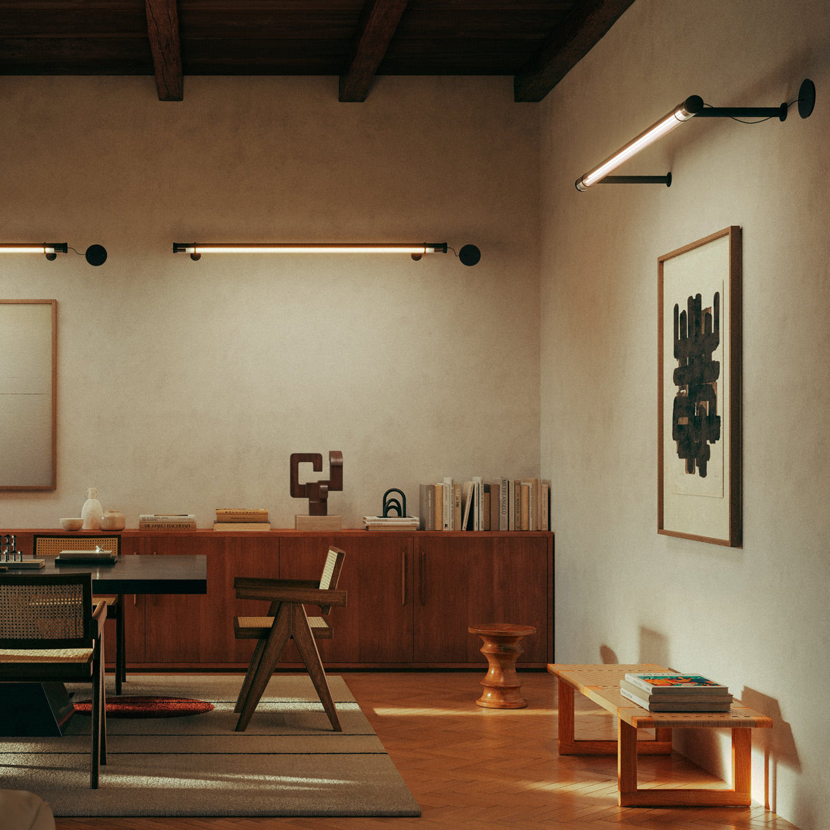 Fris Wall Lamp by Marset, showing fris wall lamps in live shot.