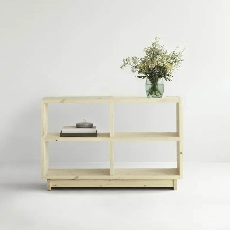 Fyr Bookcase by Normann Copenhagen, showing fyr bookcase in live shot.