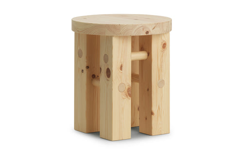 Fyr Stool by Normann Copenhagen - Pine Lacquered & Stained.