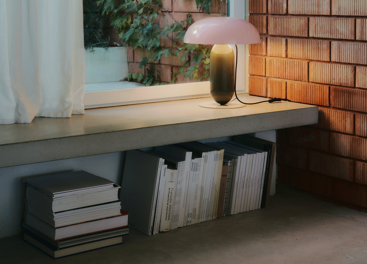 Gambosa Table Lamp by Marset, showing gambosa table lamp in live shot.