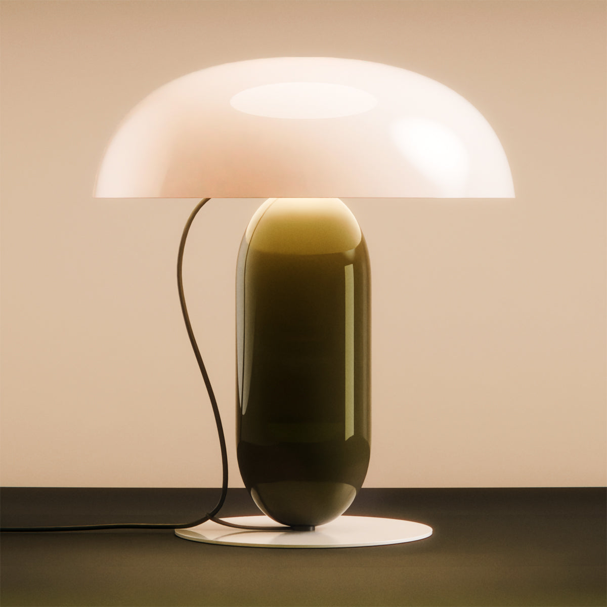 Gambosa Table Lamp by Marset, showing gambosa table lamp in live shot.