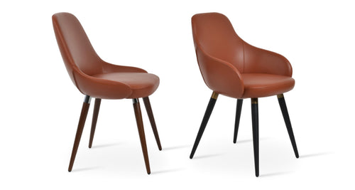 Gazel Ana Arm Chair by SohoConcept, showing side view of gazel ana arm chair.