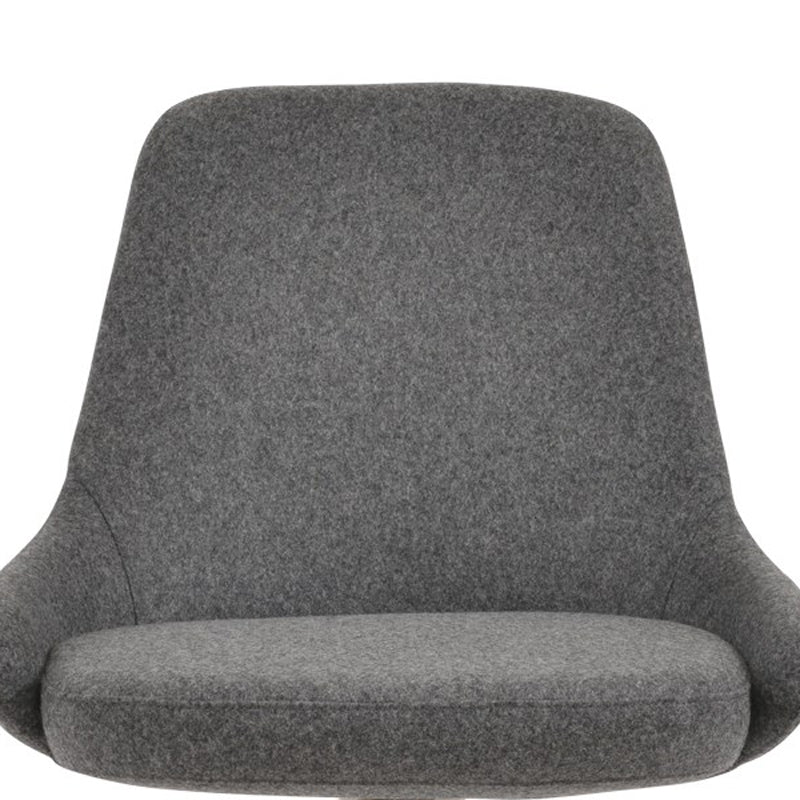 Gazel Carrot Swivel Dining Chair by SohoConcept, showing closeup view of gazel carrot swivel dining chair.