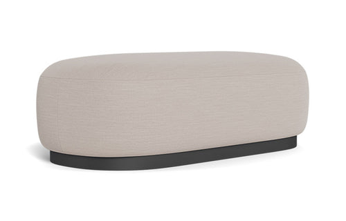 Gio Ottoman by Harbour - Asteroid Aluminum, Marble Panama.