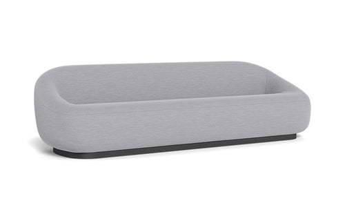 Gio Sofa by Harbour - Asteroid Aluminum, Cloud Panama.