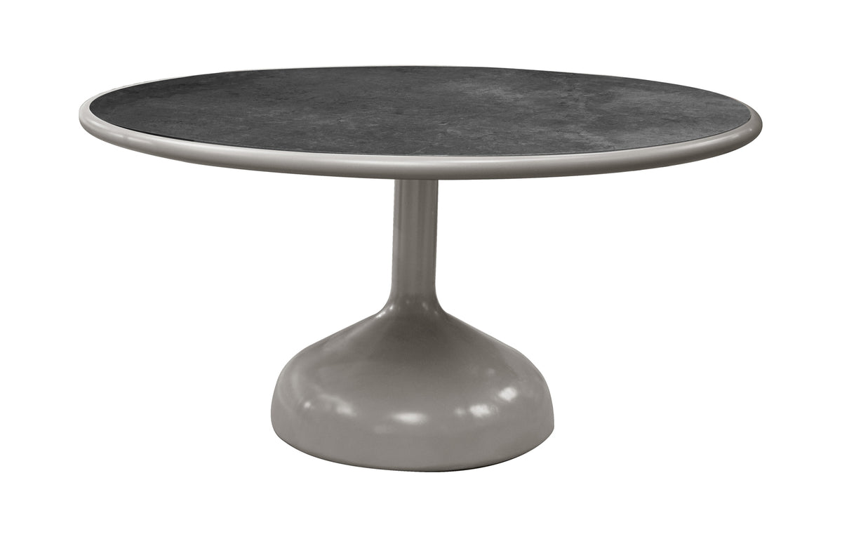 Glaze Dining Table by Cane-Line - Fossil Black Ceramic */Taupe Aluminum.