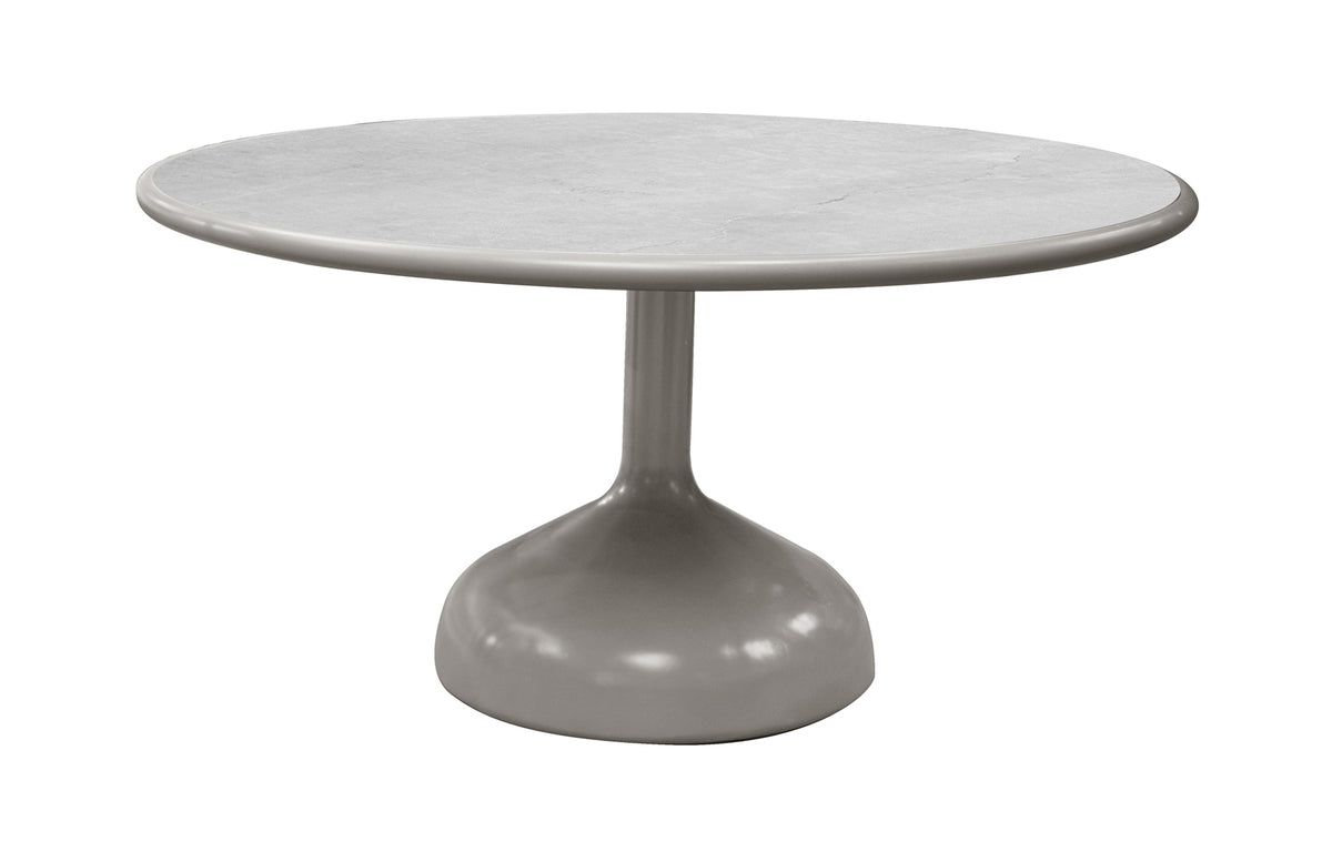 Glaze Dining Table by Cane-Line - Fossil Grey Ceramic */Taupe Aluminum.