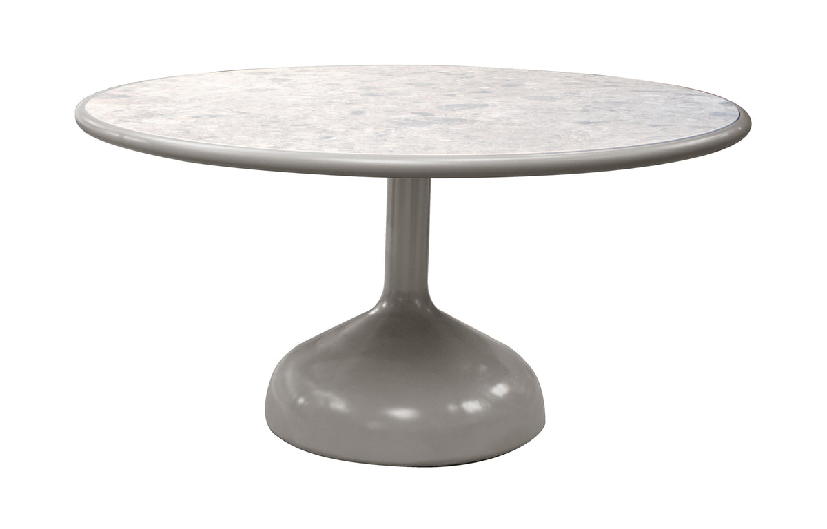 Glaze Dining Table by Cane-Line - Multi Colour Ceramic/Taupe Aluminum.
