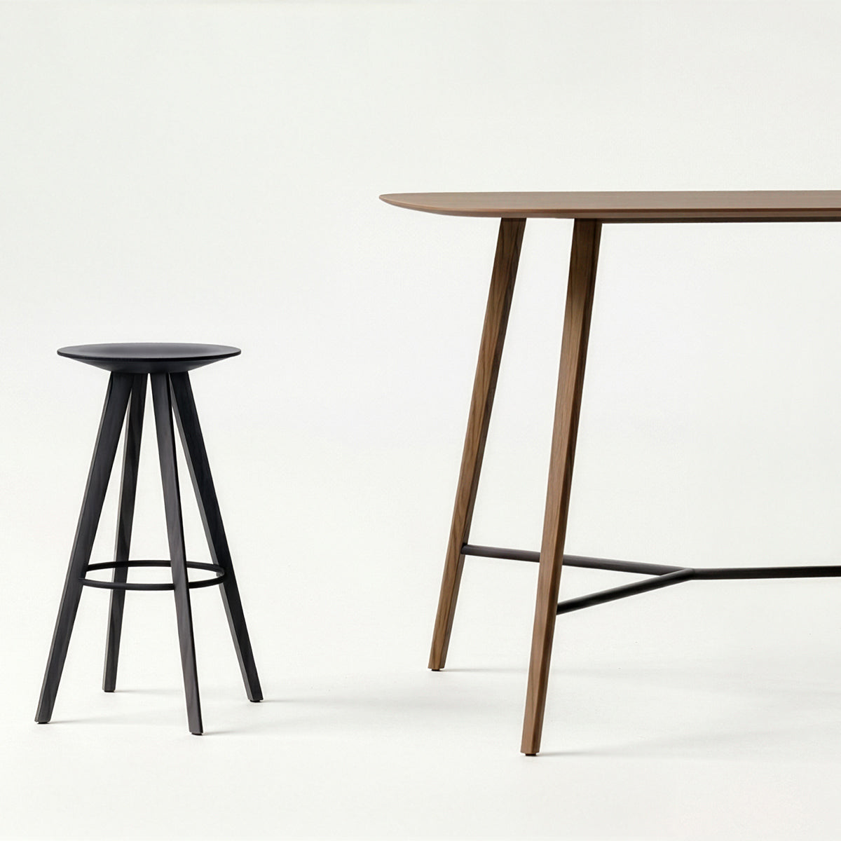 Glee Stool by B&T, showing glee stool in live shot.