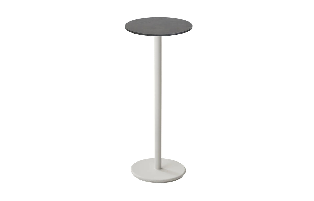 Go 18" Bar Table by Cane-Line - Sand Aluminum *, Dark Grey HPL *.