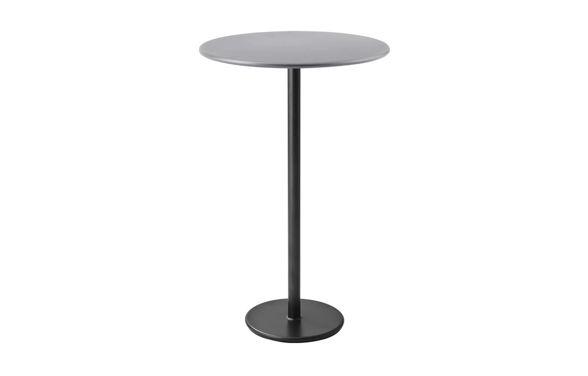 Go 32" Bar Table by Cane-Line - Lava Grey Aluminum *, Light Grey Aluminum.