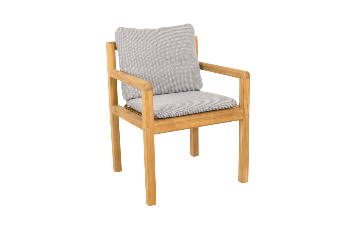 Grace Chair by Cane-Line - Light Grey Focus Set/Teak.