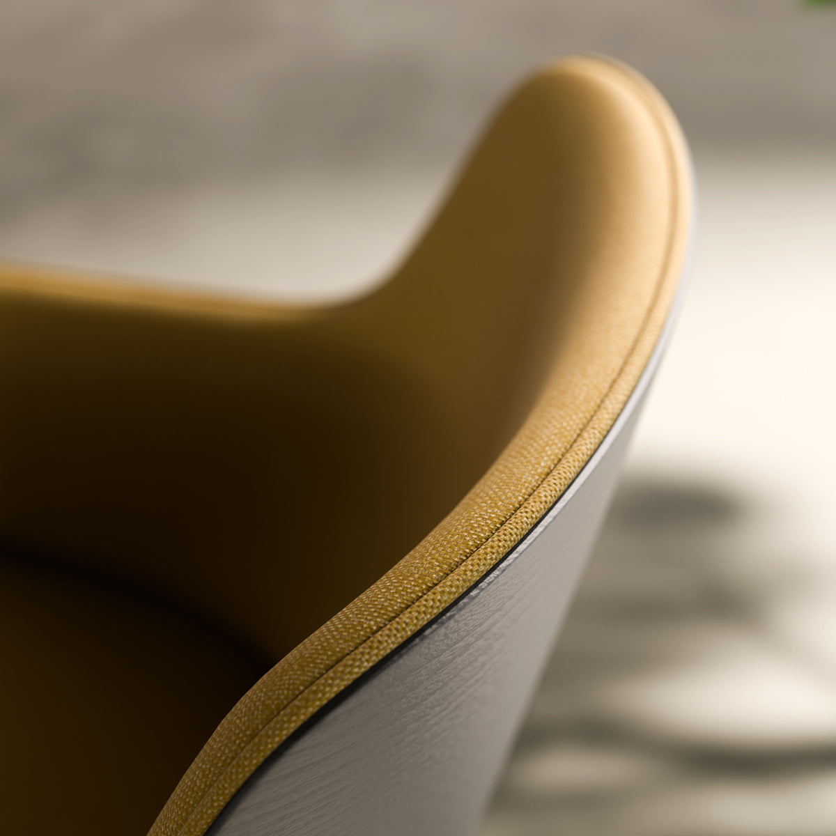 Grace Premium S-GL Office Chair by B&T, showing closeup view of grace premium s-gl office chair in live shot.