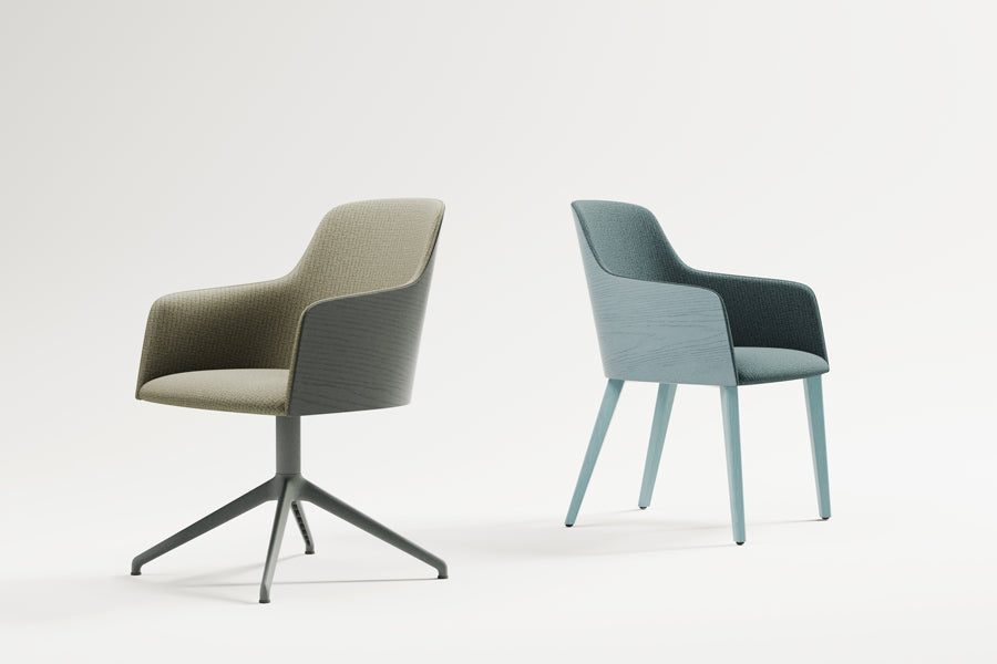 Grace Premium Swivel Chair by B&T, showing grace premium swivel chair in live shot.