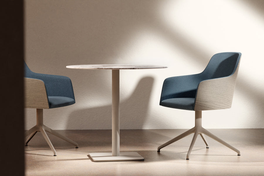 Grace Premium Swivel Chair by B&T, showing grace premium swivel chairs in live shot.