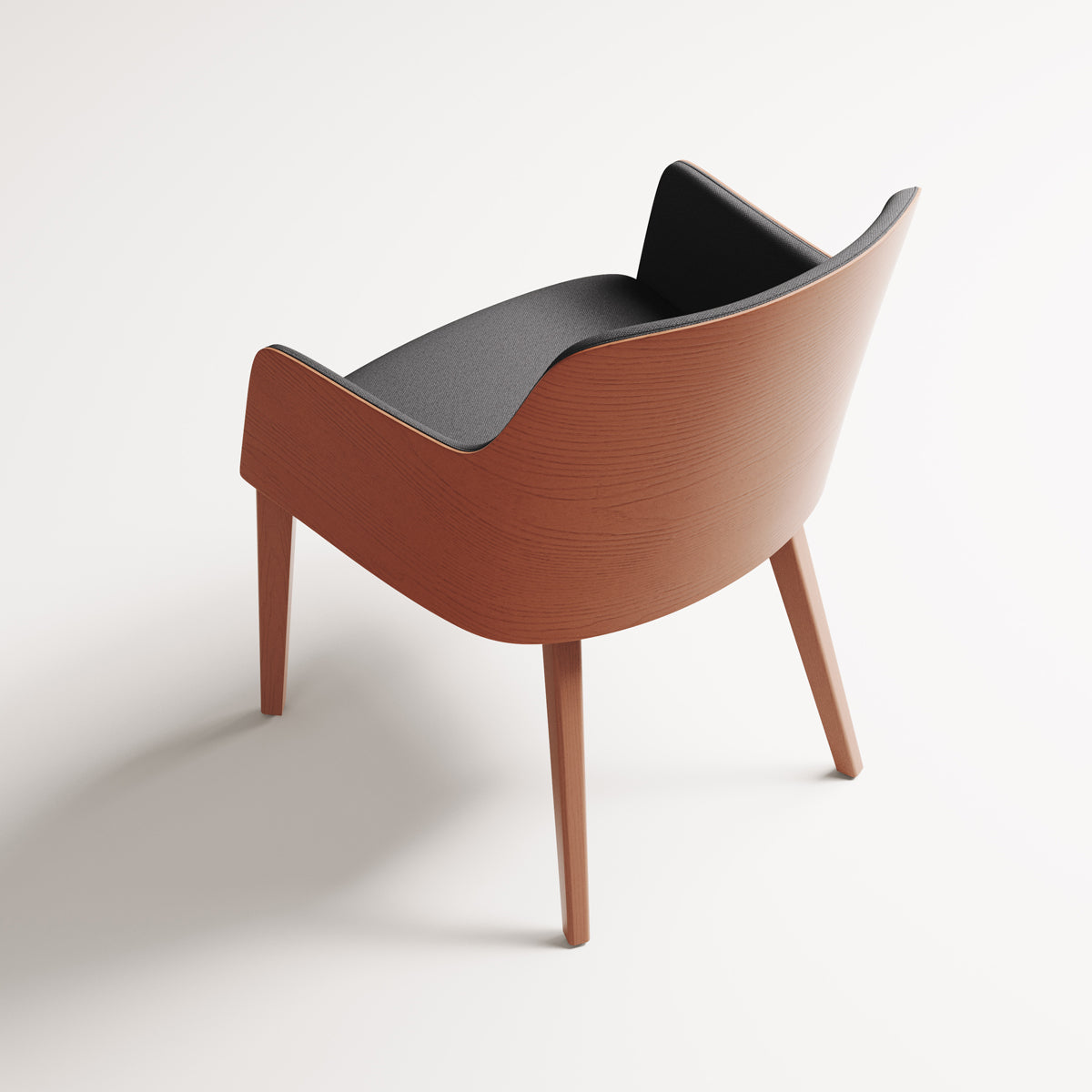 Grace Wood Chair by B&T, showing grace wood chair in live shot.