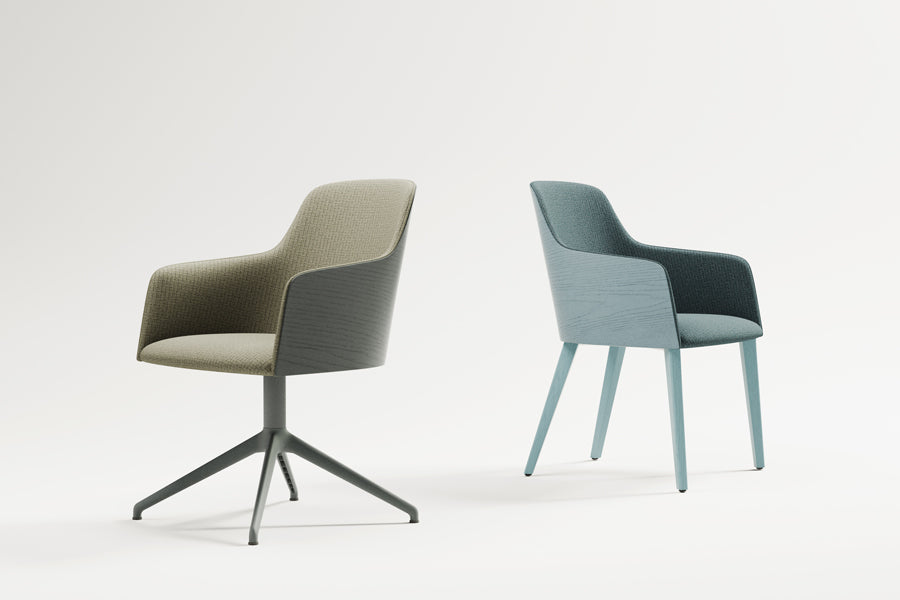 Grace Wood Chair by B&T, showing grace wood chair in live shot.