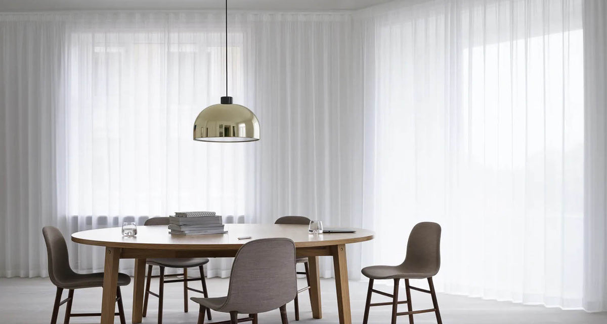 Grant Pendant by Normann Copenhagen, showing grant pendant in live shot.